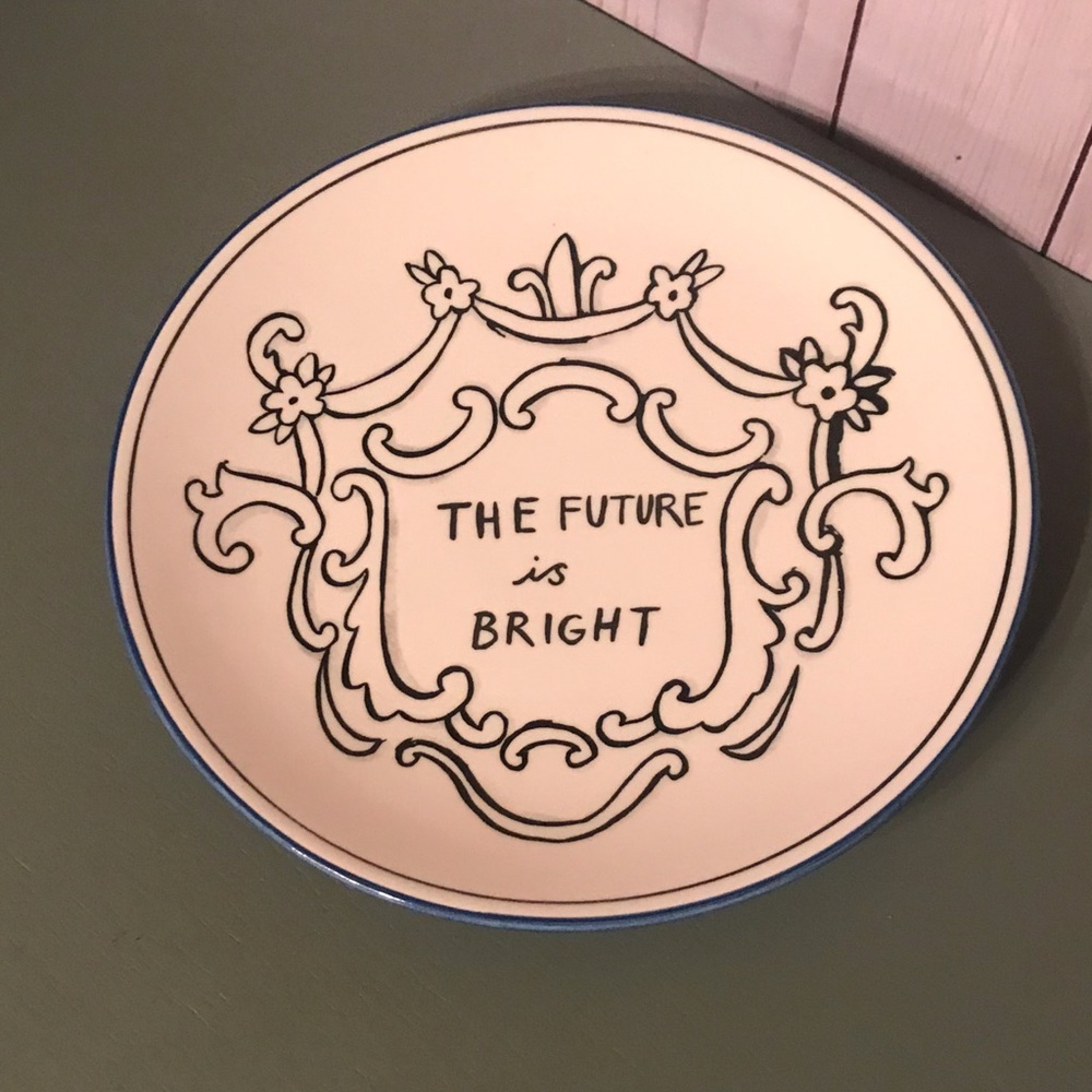 Molly Hatch Good Thoughts Dessert Plate - Picture 6 of 8